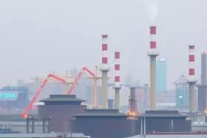 atividade industrial na China
