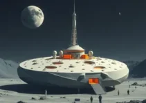 cidade autossustentável na Lua